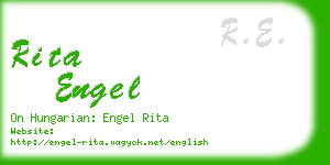 rita engel business card